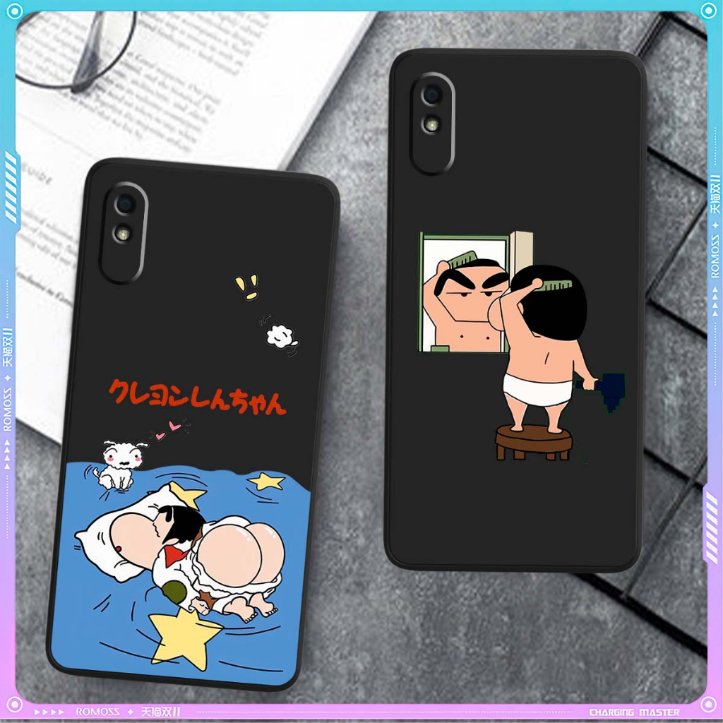 Xiaomi Redmi 9A Cạnh Vuông Bảo Vệ Cam /inh hình cậu bé Shin đáng yêu