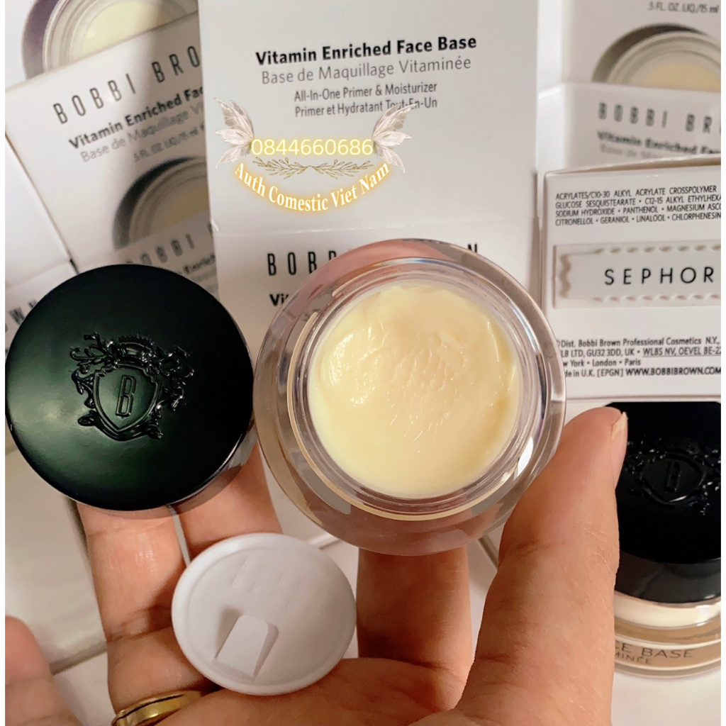 Kem lót Bobbi brown vitamin enriched face base moisturiser Fullbox