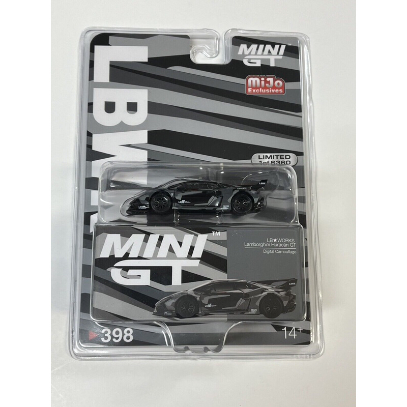 Xe mô hình Mini GT #389 LB★WORKS Lamborghini Huracán GT Digital Camouflage