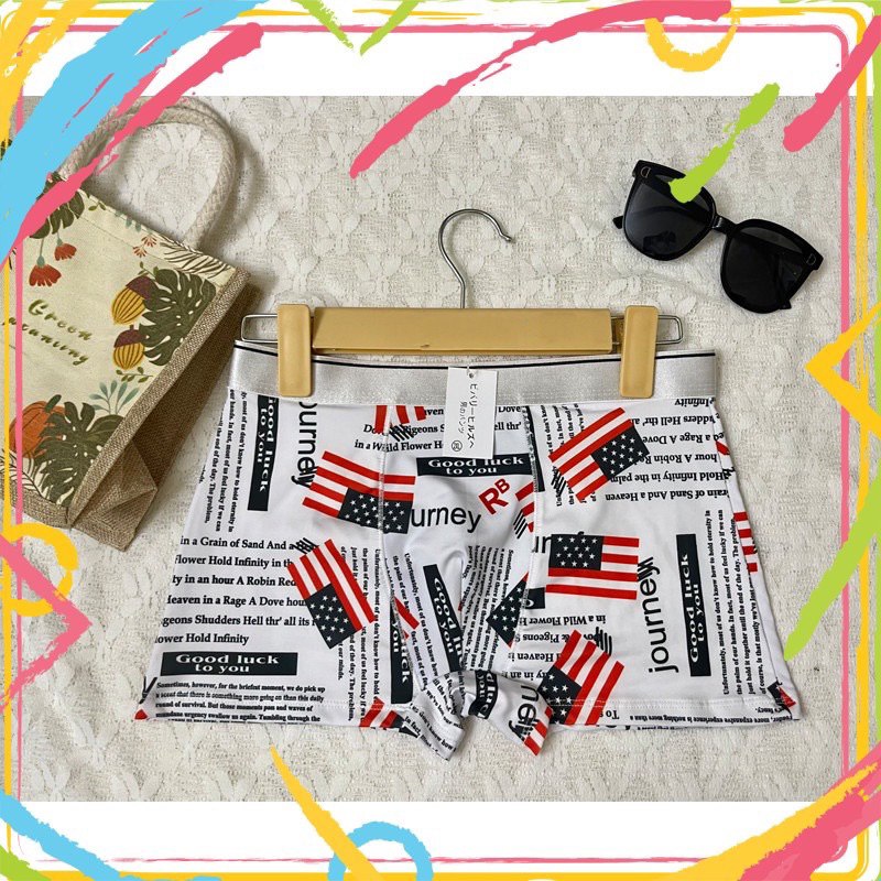 Quần lót nam in hình thun lạnh, quần sịp nam đùi thun lạnh hoạt hình DOREMON freesize<75kg,giao ngẫu nhiên