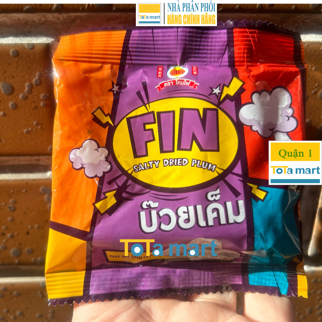 Lẻ 1 gói xí muội / xí mụi khô FIN Thái Lan 26g