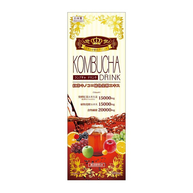 Detox Nước Uống Kombucha Nhật  Yuwa Kombucha 720ml