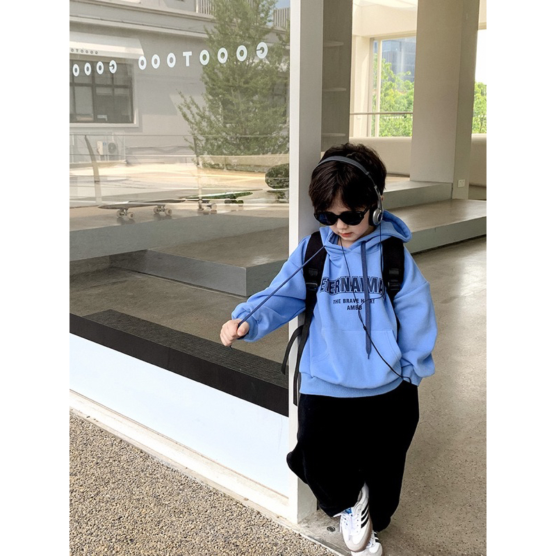 Áo hoodie cho bé trai bé gái size 12-35kg, hàng hãng AMBB cao cấp, áo hoodie nỉ lót lông nhẹ mùa thu đông cho bé