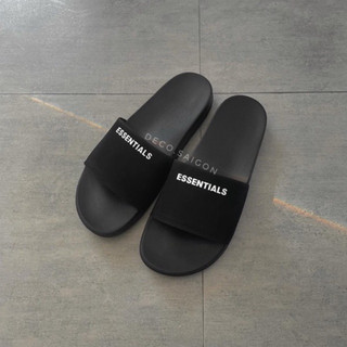 Dép quai ngang unisex in logo Essentials cao 2cm phong cách năng động – Hỗ trợ đổi size/tặng kèm box – Deco.saigon