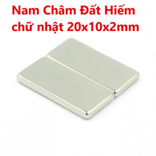 Nam Châm Đất Hiếm chữ nhật 20x10x2mm siêu hít tiện dụng