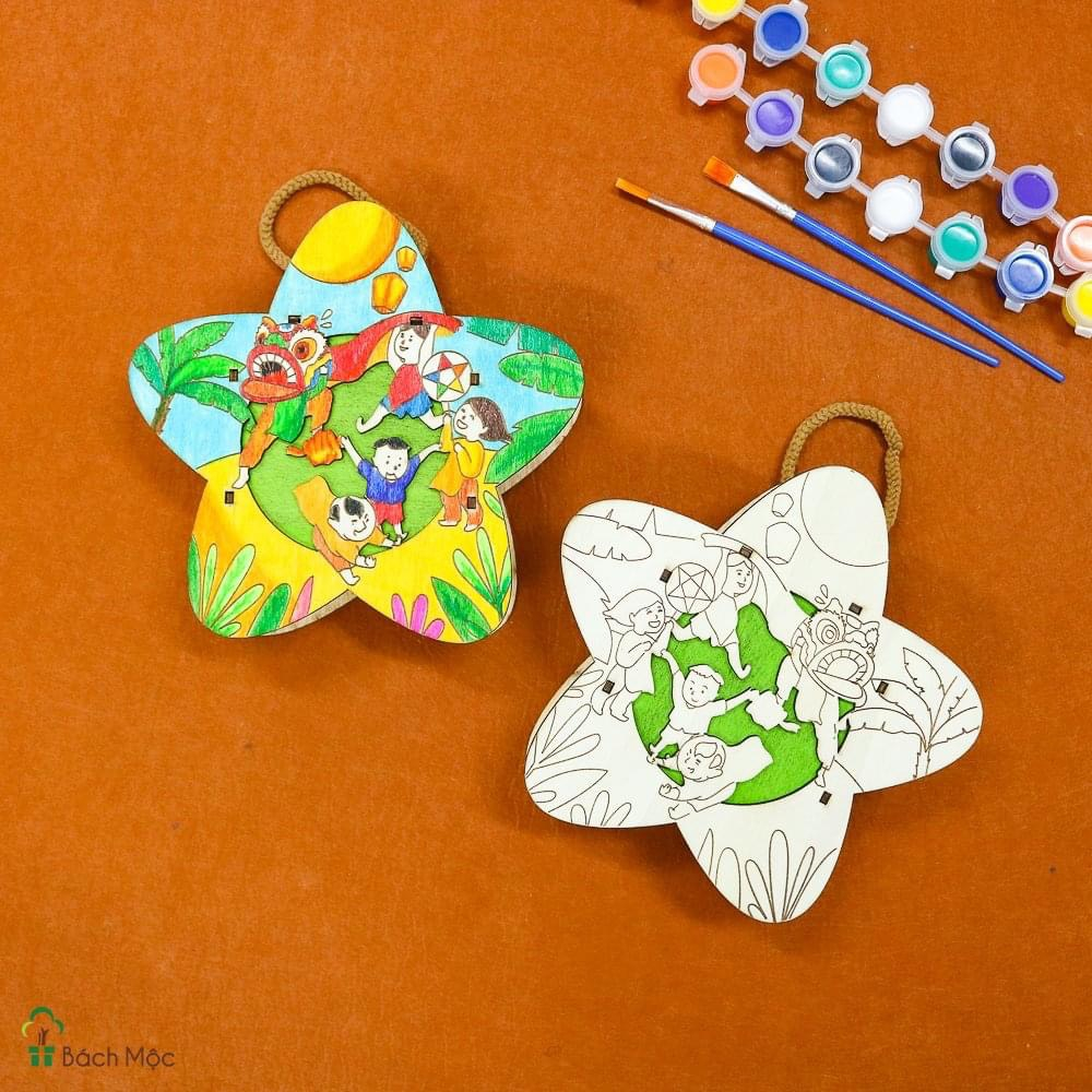 Lồng đèn Trung Thu hot trend 2023 bằng GỖ chạy bằng pin siêu dễ thương, nhiều mẫu đẹp