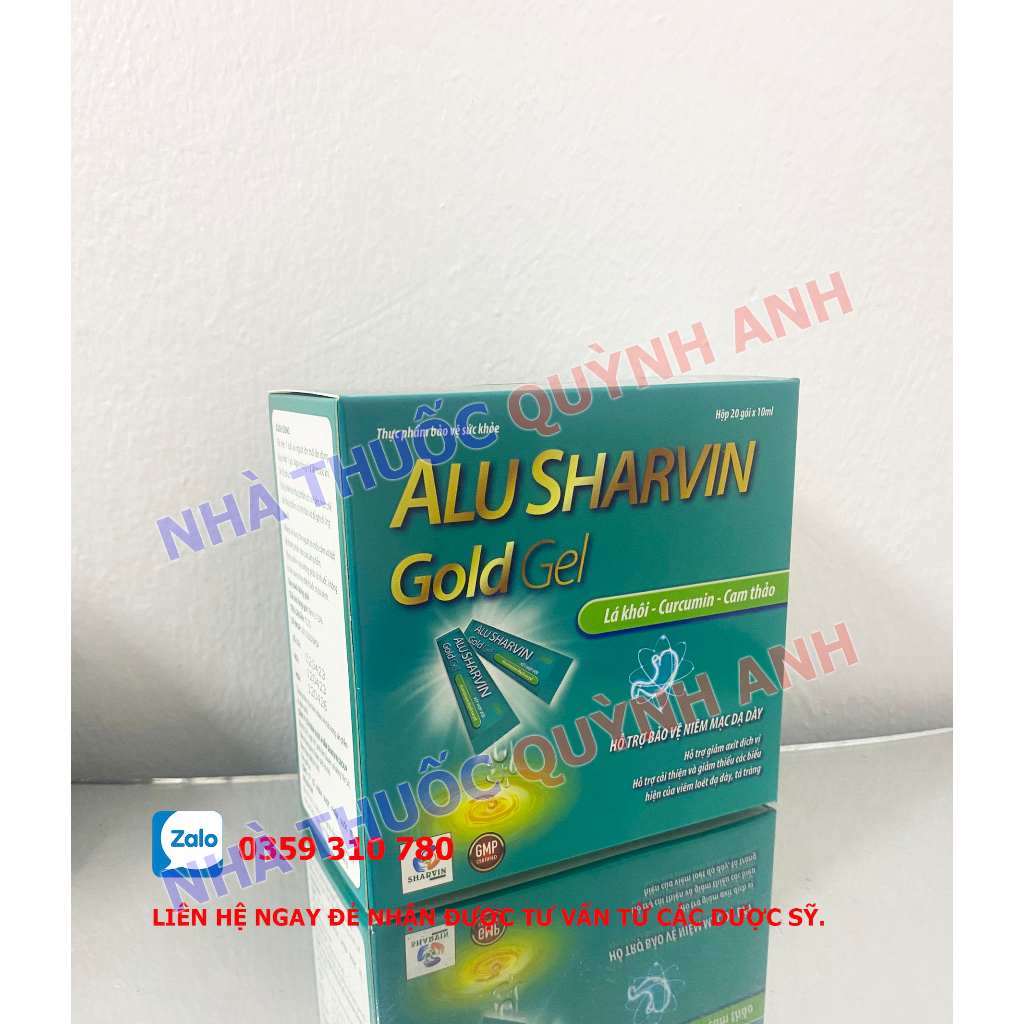 ALUSHARVIN GOLD GEL - HỖ TRỢ BẢO VỆ NIÊM MẠC DẠ DÀY