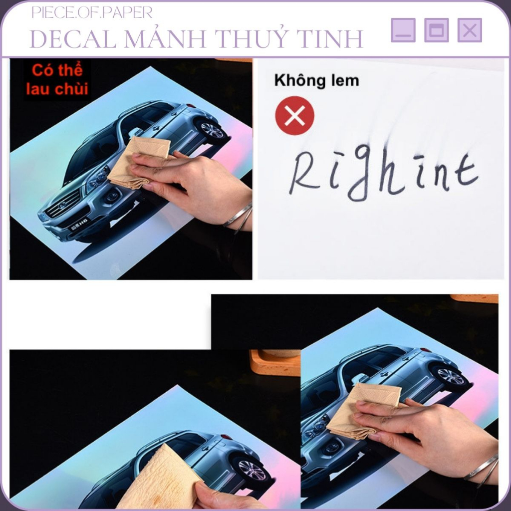 Decal hologram A4 dành cho máy in phun dùng để nhãn dán, sticker trang trí