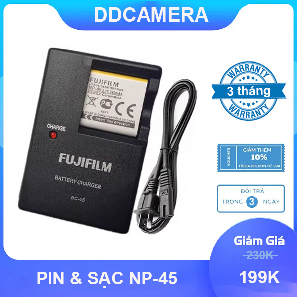 Pin sạc máy ảnh FUJIFILM NP 45/45s cho máy ảnh Fujifilm: Z10fd Z20fd Z20 Z10 Z30 Z31 Z33 CHIẾC Z33WP Z35 Z3