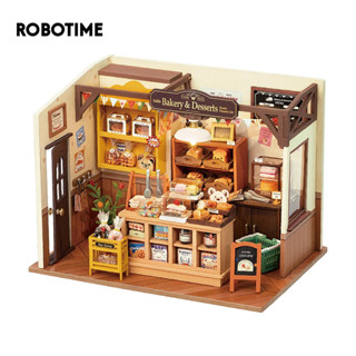 Robotime Nhà Búp bê tự làm bằng gỗ. Rolife Becka's Baking House DIY Miniature House Kit DG161