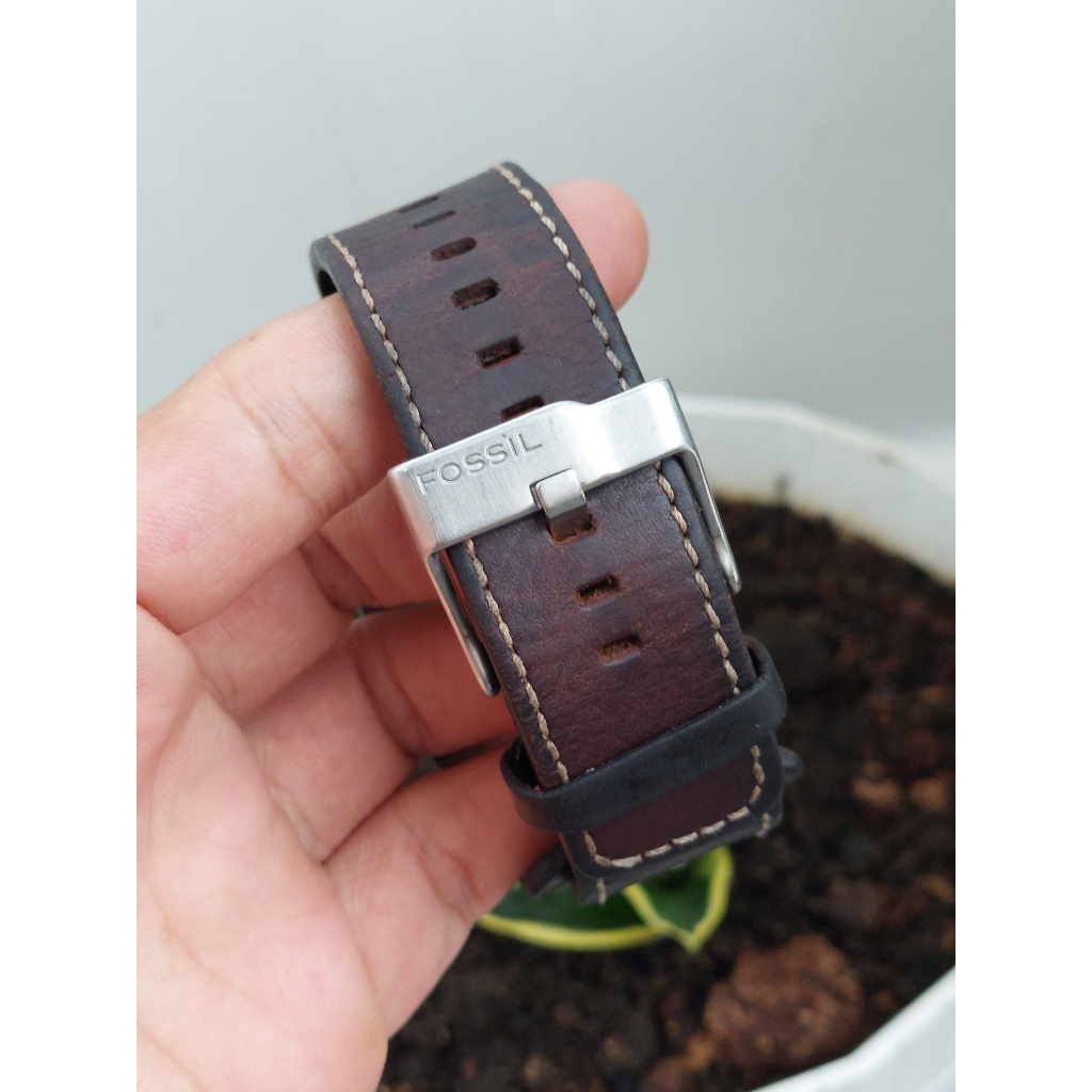 Đồng hồ nam Fossil mặt nâu chạy pin hàng si