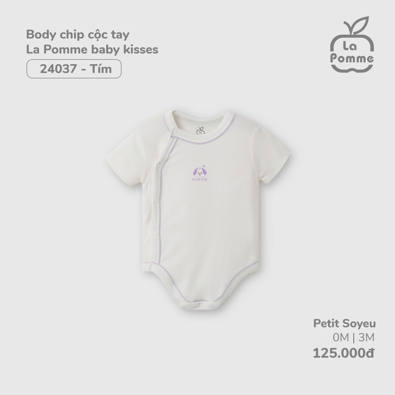 Body chip cộc tay la pomme cho bé sơ sinh 2023