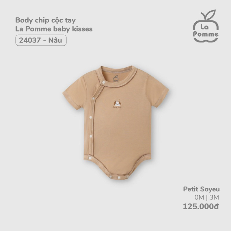 Body chip cộc tay la pomme cho bé sơ sinh 2023