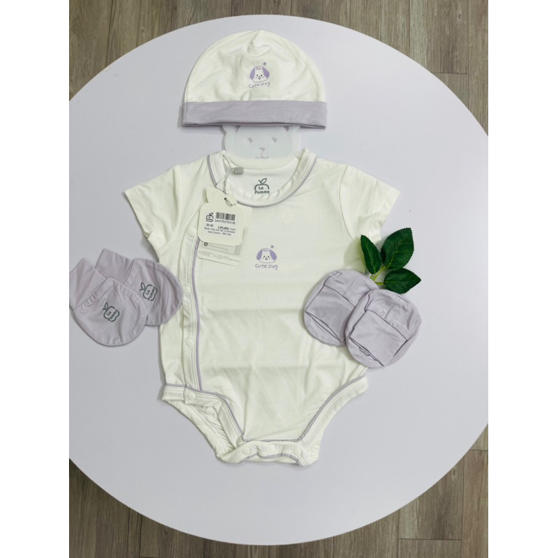 Body chip cộc tay la pomme cho bé sơ sinh 2023