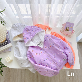 Áo nỉ lót lông cừu cho bé gái