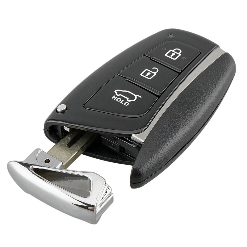 Vỏ chìa khoá Hyundai SantaFe 3 nút CAO CẤP , Vỏ Smartkey Hyundai SantaFe chuẩn zin mang lại nét đẹp ban đầu