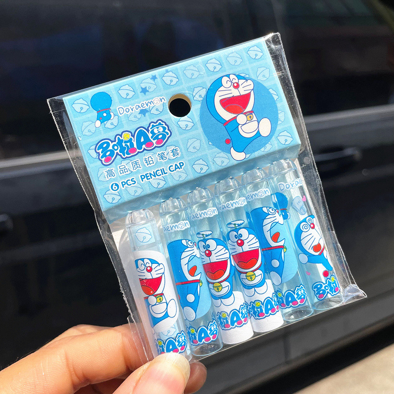 Set 6 cái nắp đậy bút chì mẫu hoạt hình dễ thương cute TooYoo BK00250