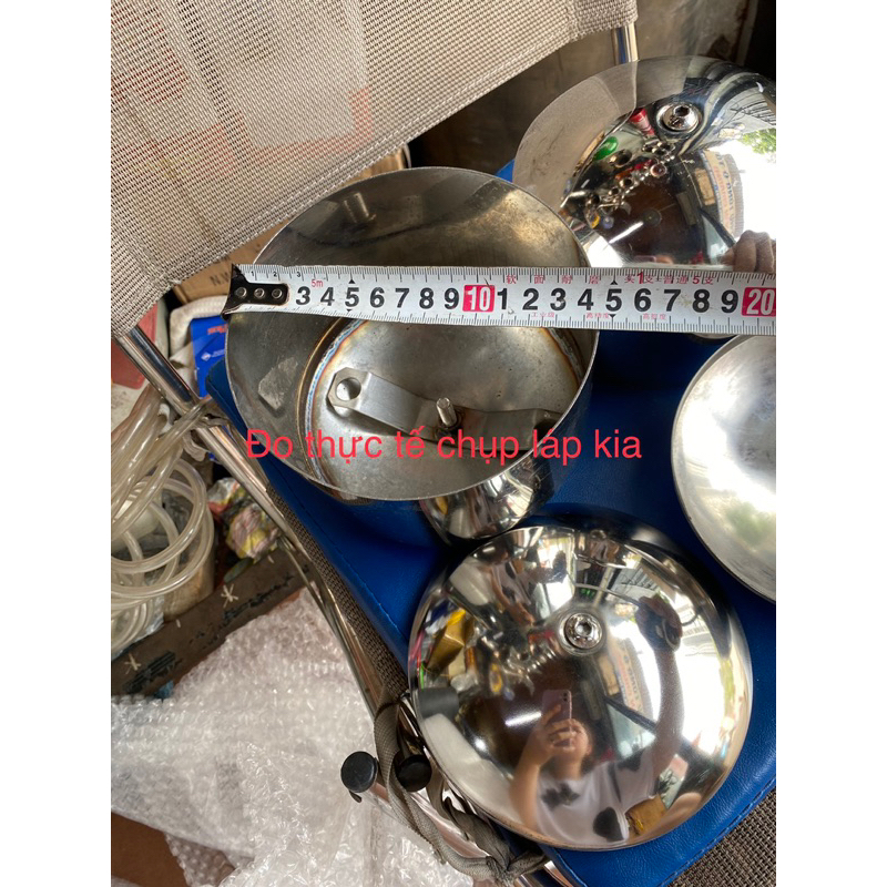 Bộ chụp láp 4 bánh kia k200,k250, k165,k140,k3000, kia1t4 inox 304 dày bóng kèm chân bắt