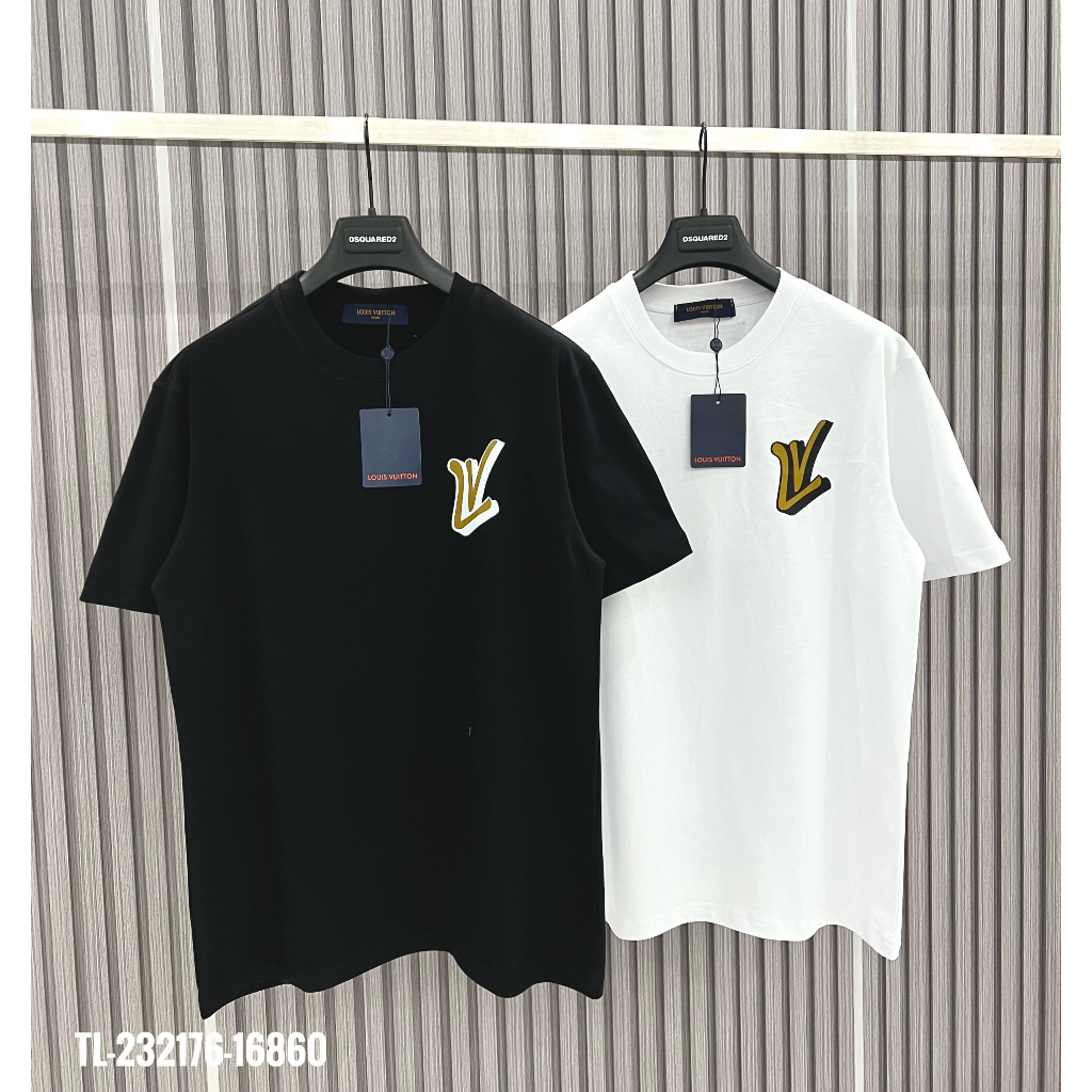🔥Hot🔥Áo thun LV in logo 2 mặt thiết kế hot trend Nam nữ New 2023