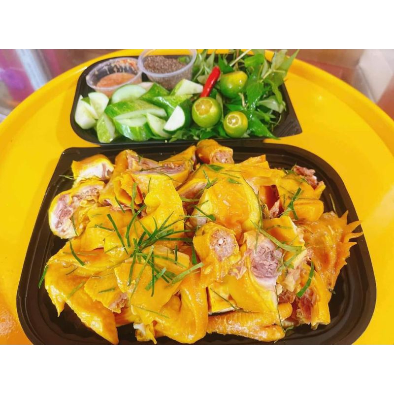 Gà ủ muối hoa tiêu không đầu