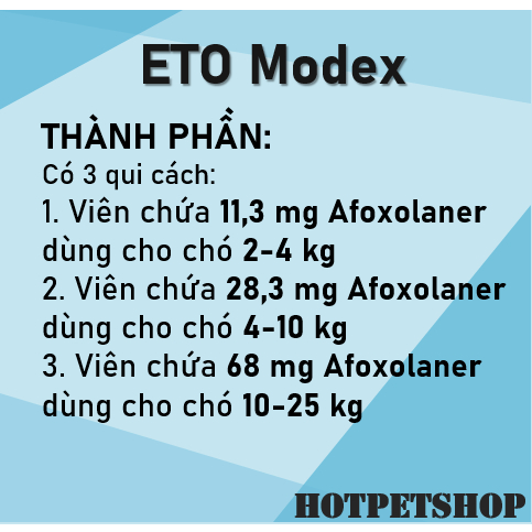 Kẹo, viên nhai loại bỏ ve rận bọ chét chó