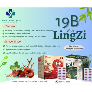 19B Sanofia with LingZi-Vitamin tổng hợp bổ sung vitamin khoáng chất, kích thích ăn ngon,hỗ trợ tăng cường sức đề kháng