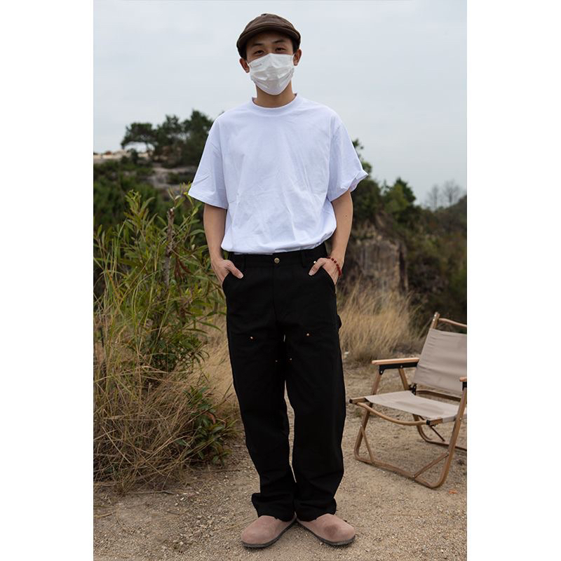 CARHARRT PANTS - Áo cargo ống suông kaki unisex retro