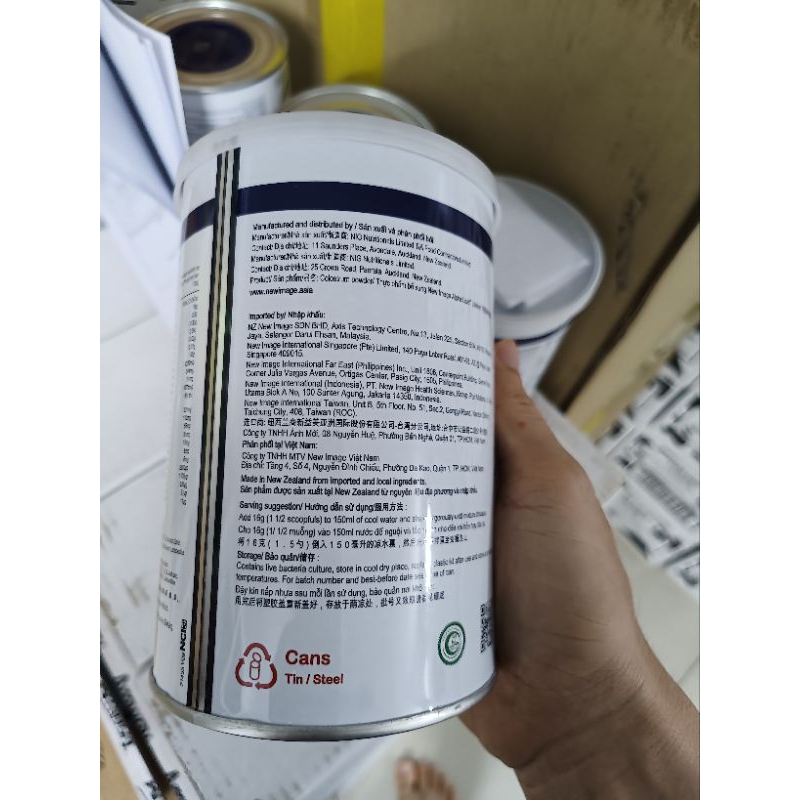 Sữa non alpha lipid lifeline 450g Hàng chính hãng new Zealand nguyên mã code.