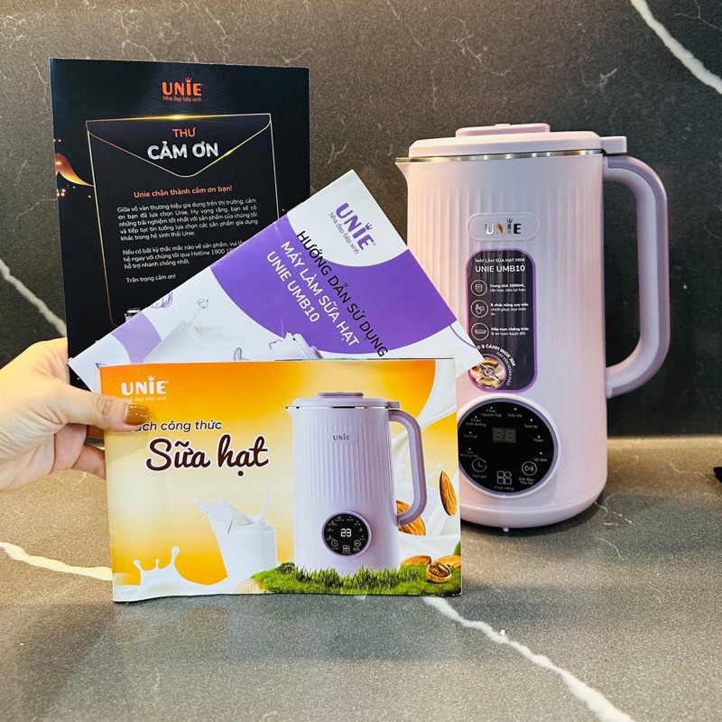 Máy làm sữa hạt UNIE UMB10 Dung tích 1000ml