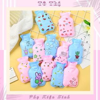 Túi Sưởi Chườm Nóng Lạnh, chườm bụng giảm đau bụng, hạ sốt mini nhiều màu sắc họa tiết cute - Tô Thị