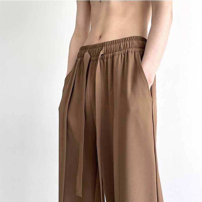 Basic Pants - Quần nam ống suông kèm dây thắt eo