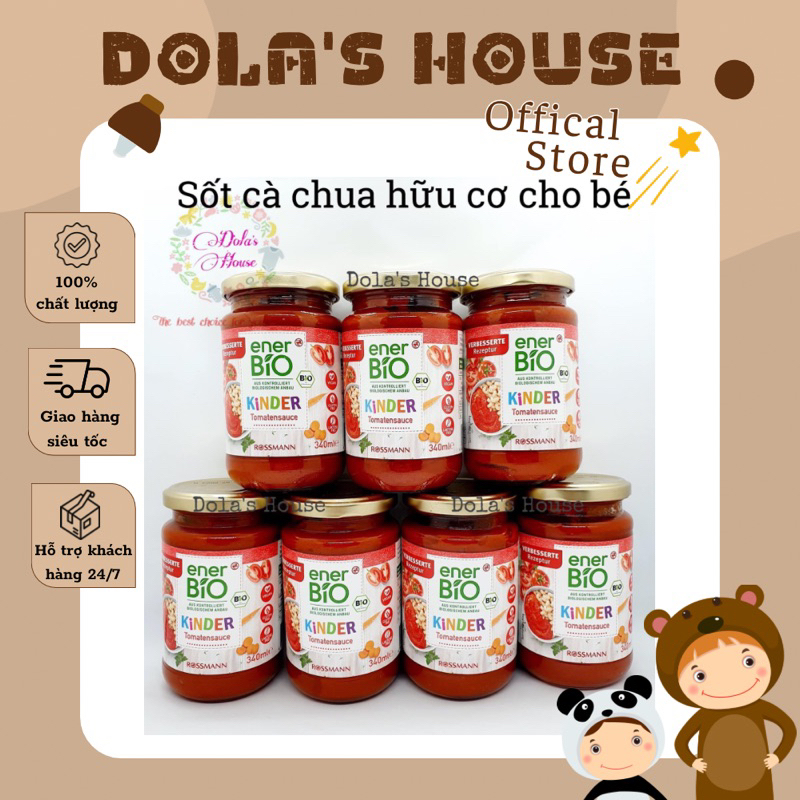 SỐT CÀ CHUA ENERBIO CHO BÉ TỪ 1 TUỔI