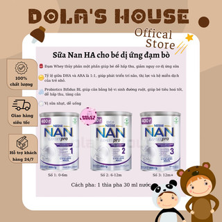 Sữa nan ha cho bé dị ứng đạm bò