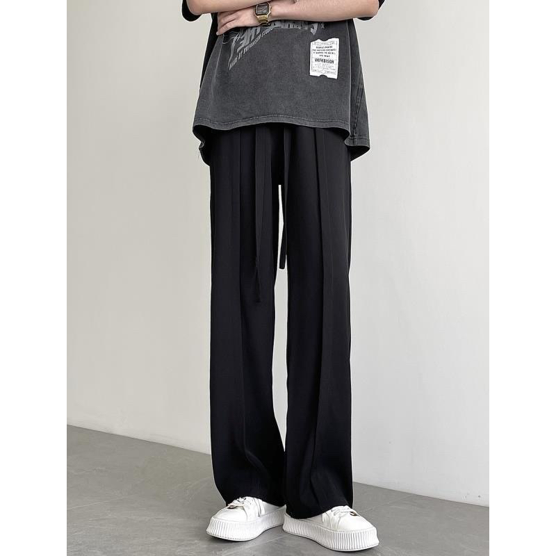 Basic Pants - Quần nam ống suông kèm dây thắt eo