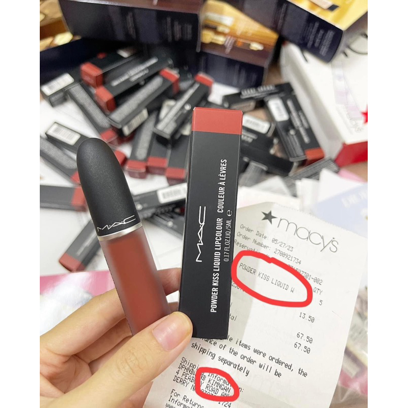 Son kem Mac Powderkiss Liquid Lipcolour màu 991- 998 - 989 - 982