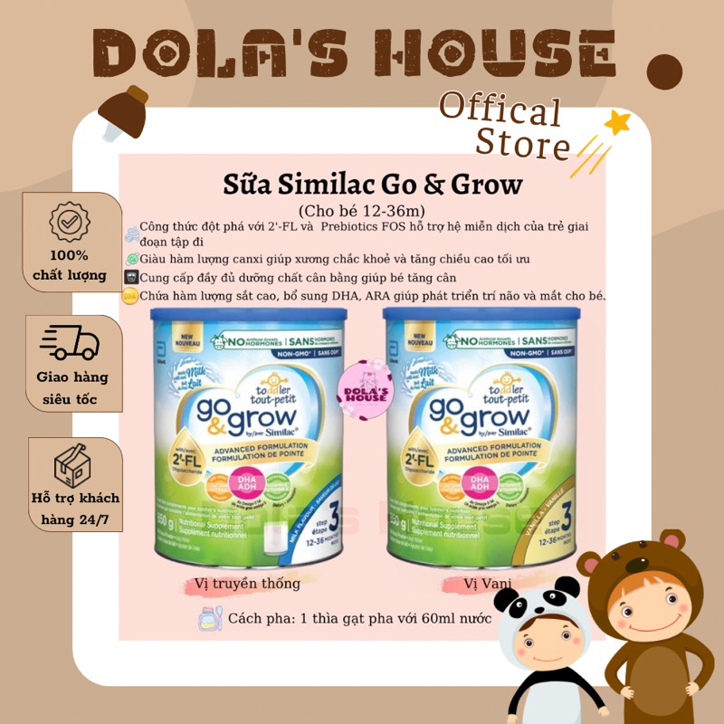 SỮA SIMILAC GO & GROW 850G CANADA