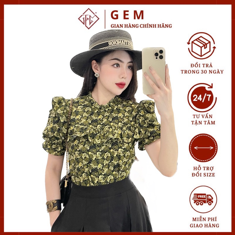 Áo nữ kiểu cách điệu G484 công sở dễ mặc - GEM Fashion