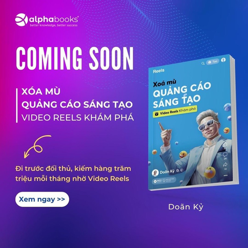 Sách - Xóa Mù Quảng Cáo Sáng Tạo - Video Reels Khám Phá (Alpha Books) | BigBuy360 - bigbuy360.vn