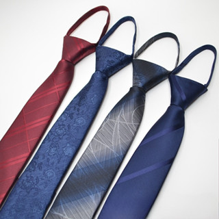 Cavat nam bản nhỏ 6cm thắt sẵn khóa kéo tiện lợi, Cravat cao cấp, Cravat Hàn Quốc, Calavat thời trang