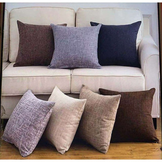 Gối vuông tựa trang trí kích thước 45cmx45cm vải thô gai, gối tựa lưng sofa, gối vuông decor nhà cửa phòng trà cafe