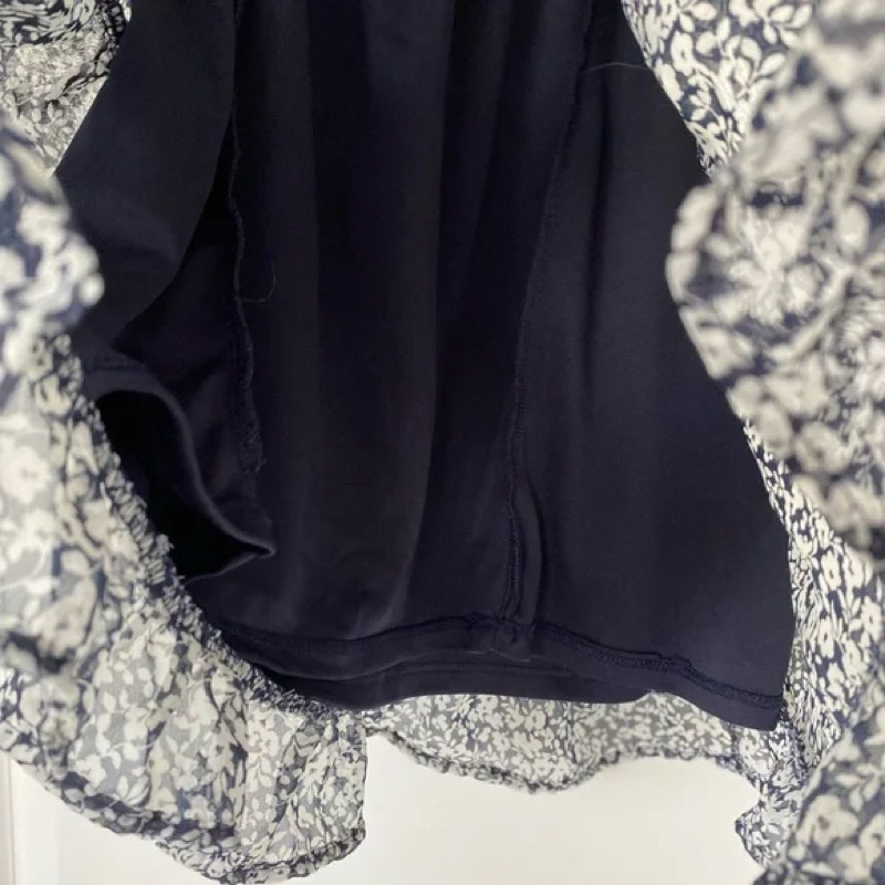 Chân váy voan hoa nhí xếp tầng GIRL SKIRT