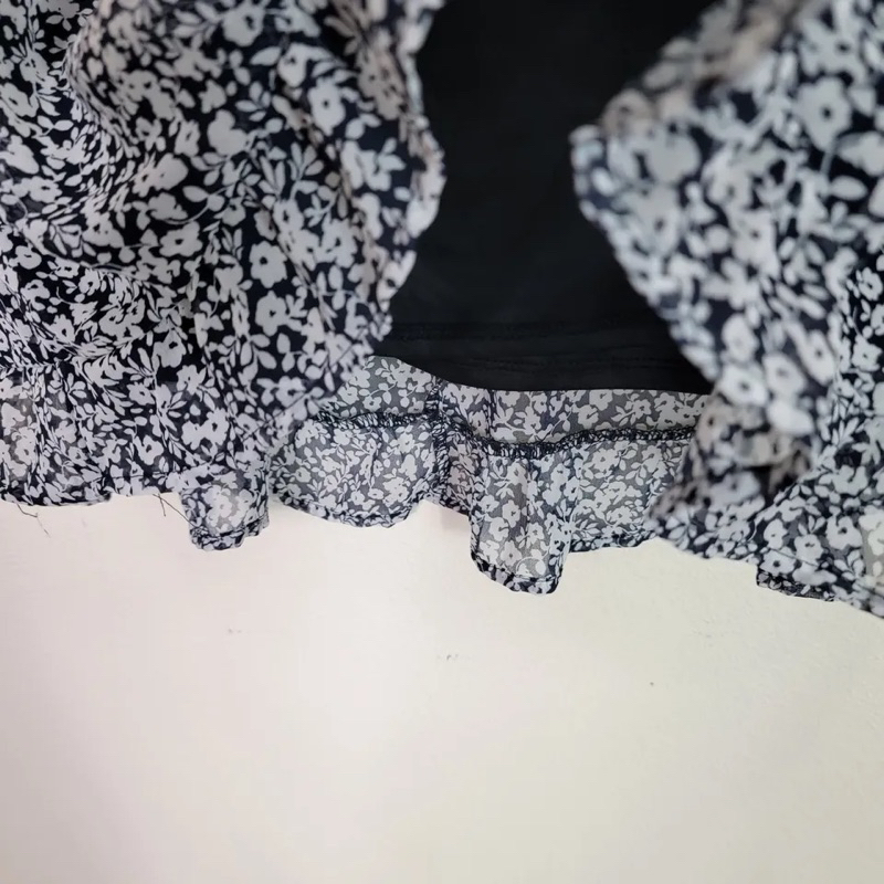 Chân váy voan hoa nhí xếp tầng GIRL SKIRT