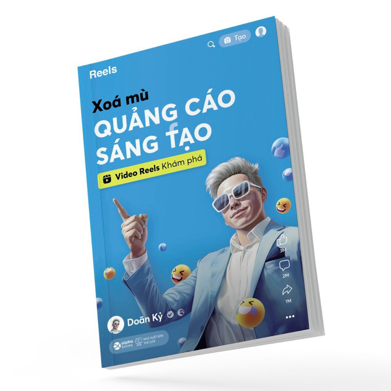 Sách - Xóa Mù Quảng Cáo Sáng Tạo - Video Reels Khám Phá (Alpha Books) | BigBuy360 - bigbuy360.vn