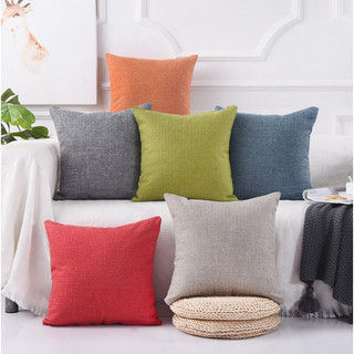 Gối vuông tựa sofa 45cmx45cm vải thố gai, gối tựa lưng, gối ôm, gối vuông trang trí decor nhà cửa phòng trà cafe