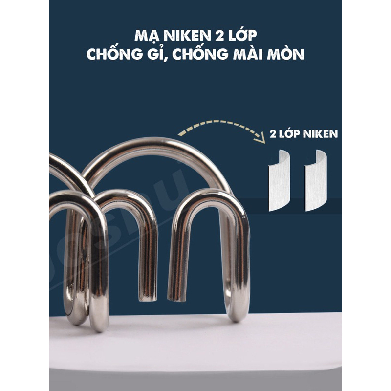 Đồ chơi trí tuệ Nhật Bản tháo lắp vòng sắt thông minh, trò chơi gỡ rối mở khoá thử thách tư duy