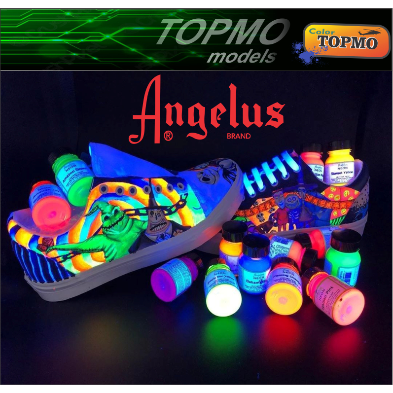 Màu Angelus NEON - màu phản quang - cusom giày ,áo, đồ da..