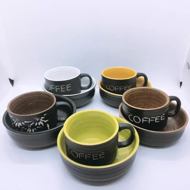 Tách Cà Phê Sứ 150ML Nhiều Màu Cốc Chén Uống Nước Cafe Bát Hâm Bếp Đun Sứ Bát Tràng