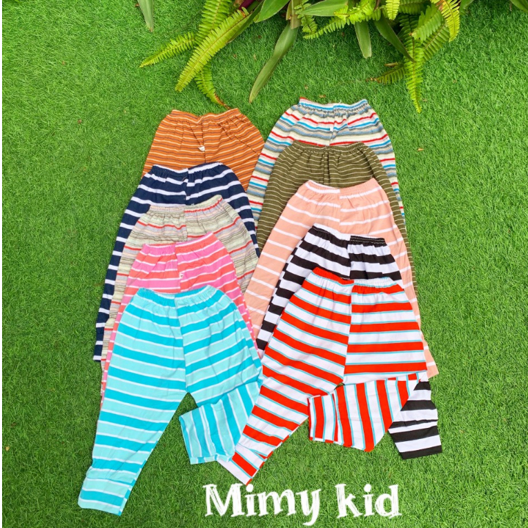 Quần dài cotton bé trai, bé gái 6- 16kg