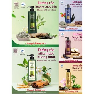 [600ml+60ml/350ml+35ml] Dầu gội dược liệu Nguyên Xuân cho tóc khô/tóc bết/ tóc gàu được yêu thích