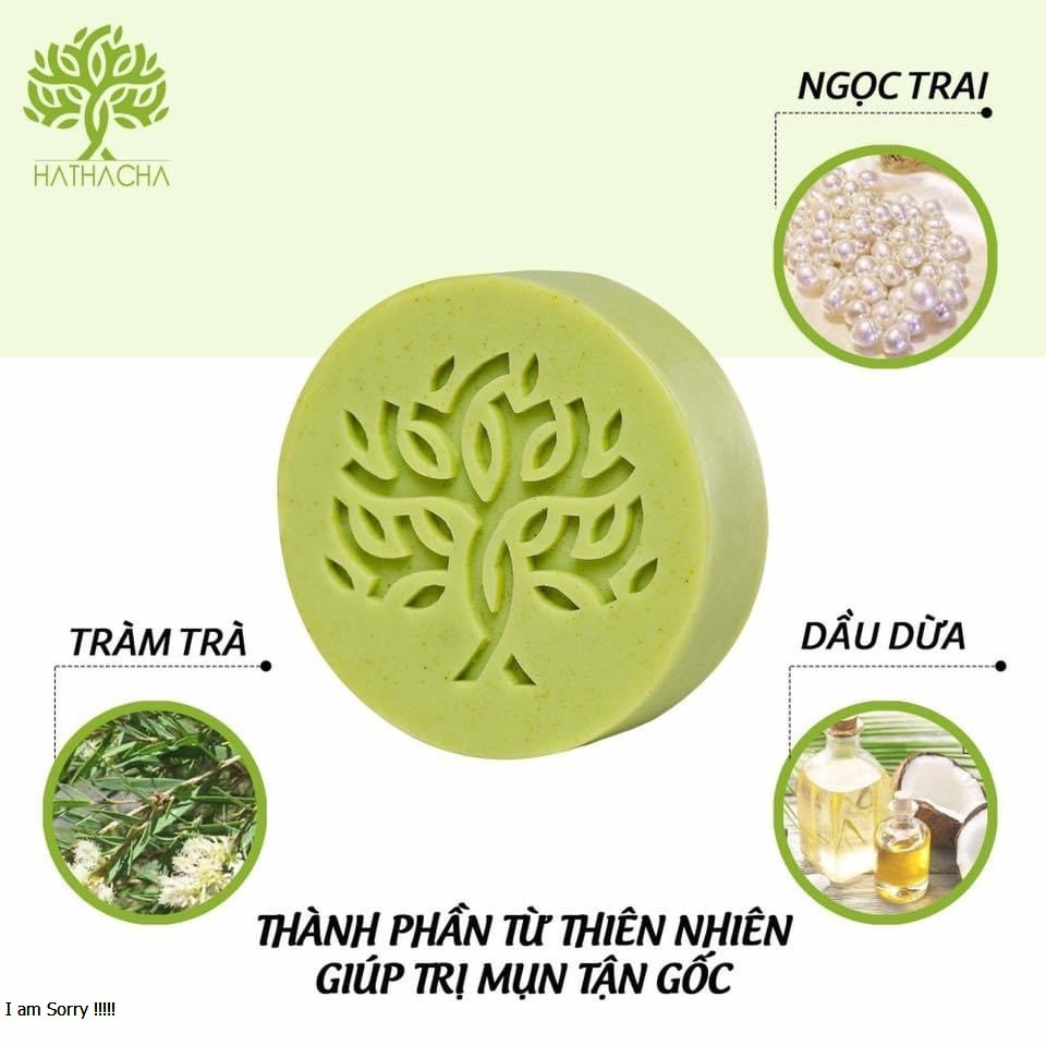 Xà phòng Tắm Thiên Nhiên Tràm Trà Hathacha 100g